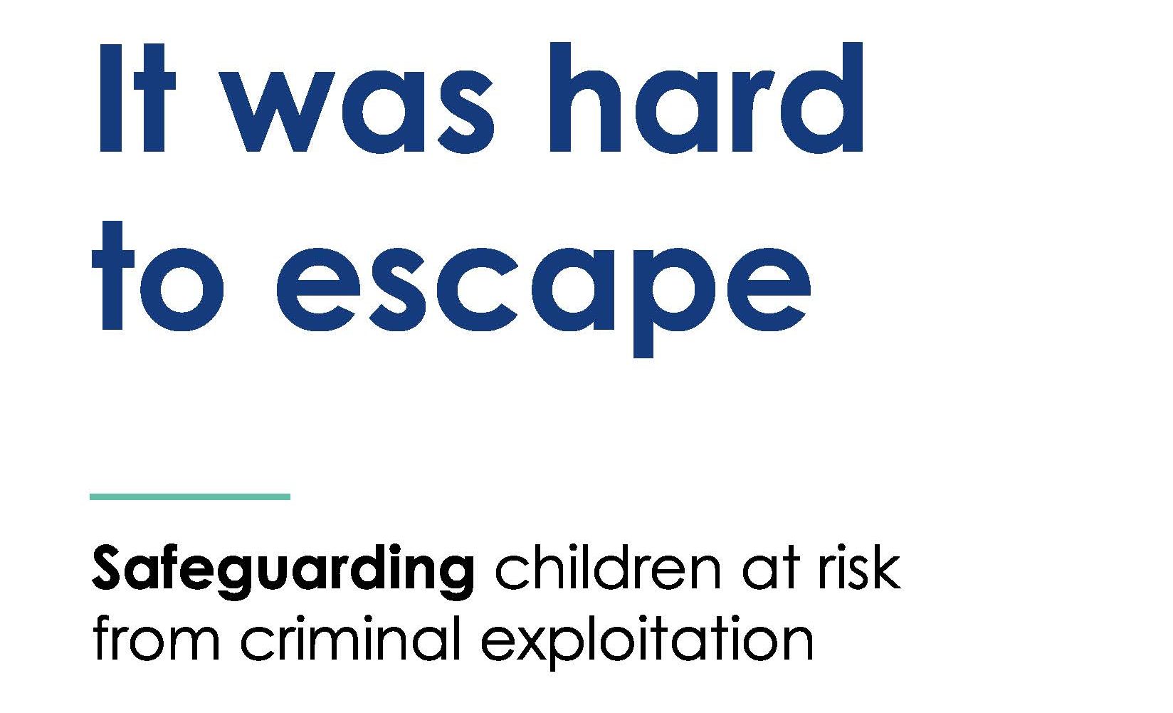 Safeguarding children at risk of exploitation